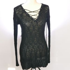 Long sleeve transparent dress shirt